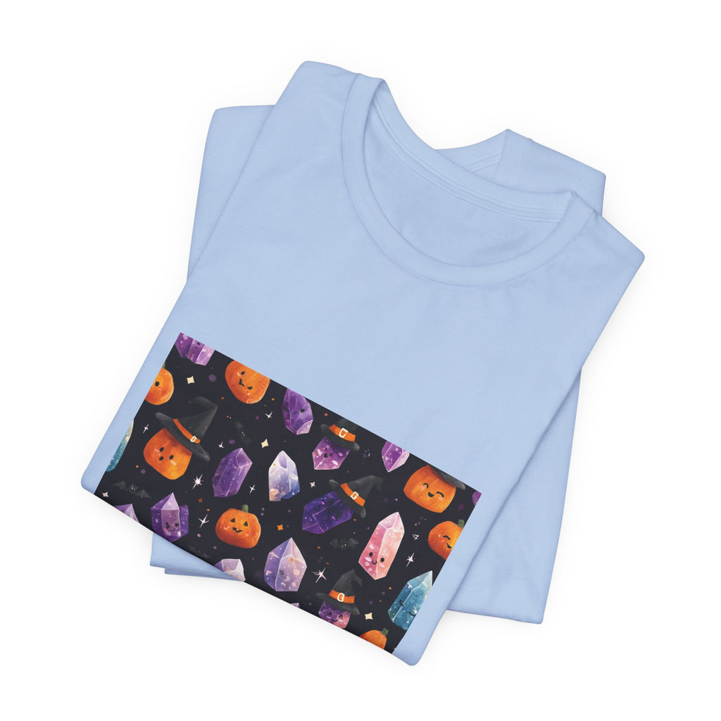 Halloween Crystal Party T-Shirt | Soft Blues