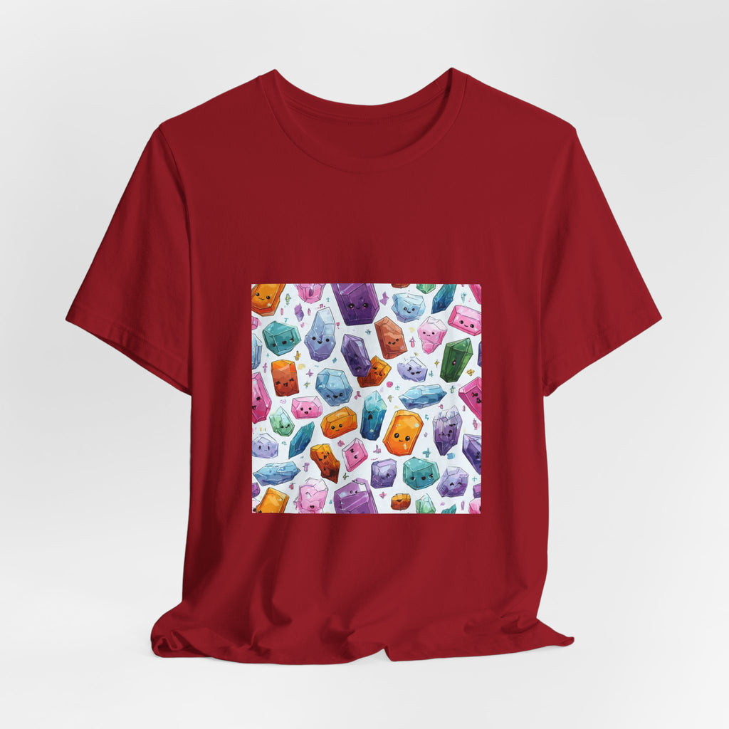 Pastel Crystal Friends T-Shirt | Dark Neutrals & Reds