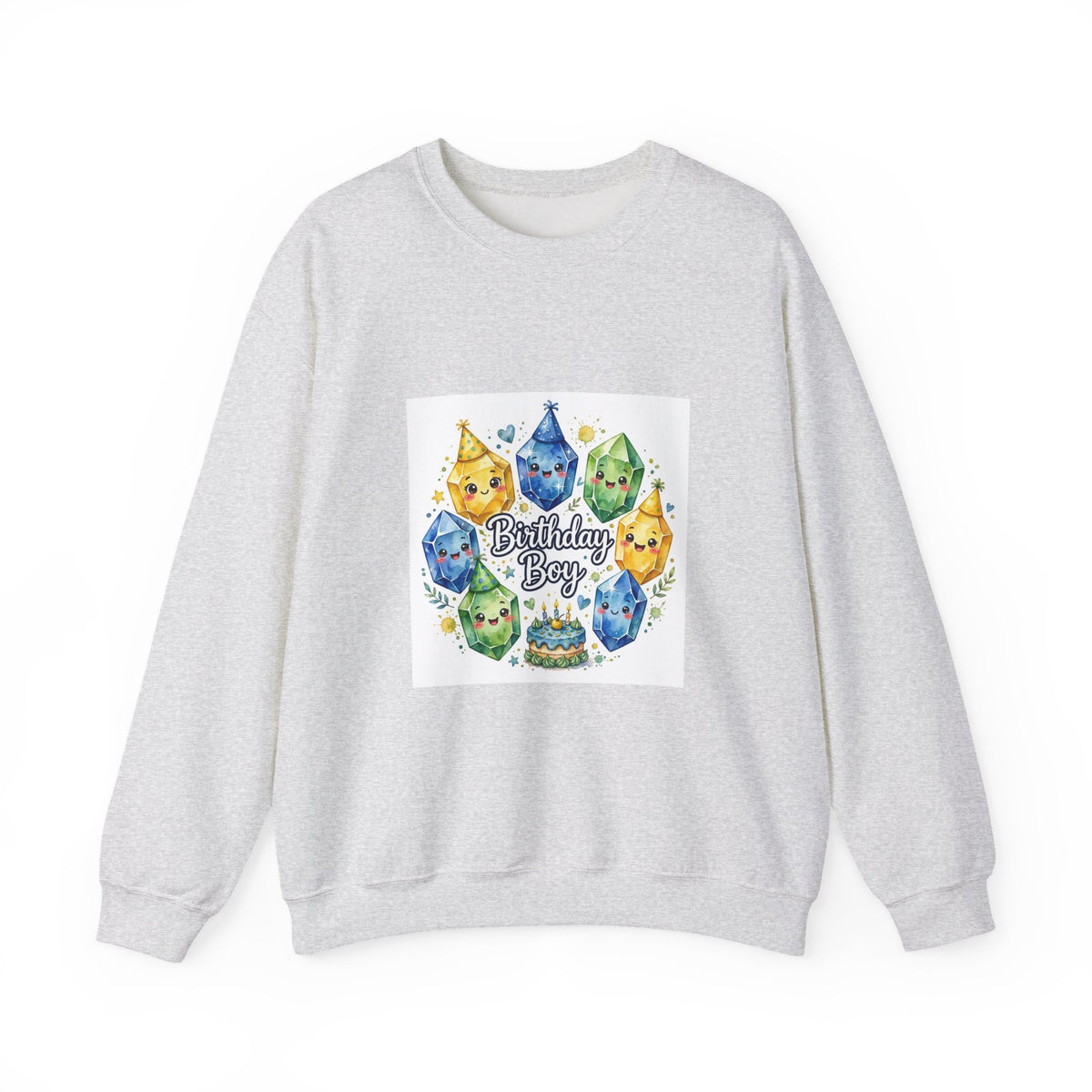 Birthday Boy Crystal Party Crewneck | Neutrals & Reds