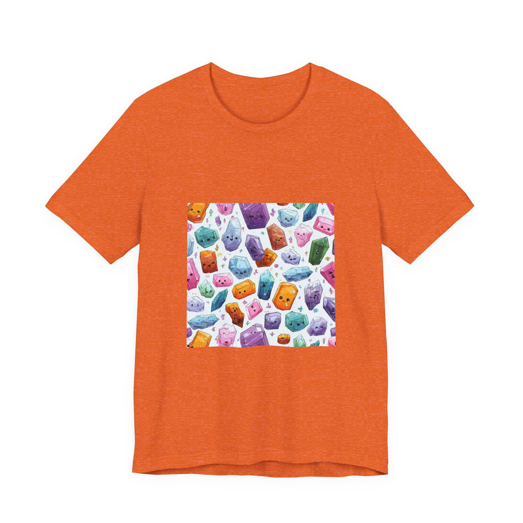 Pastel Crystal Friends T-Shirt | Peach & Sunset