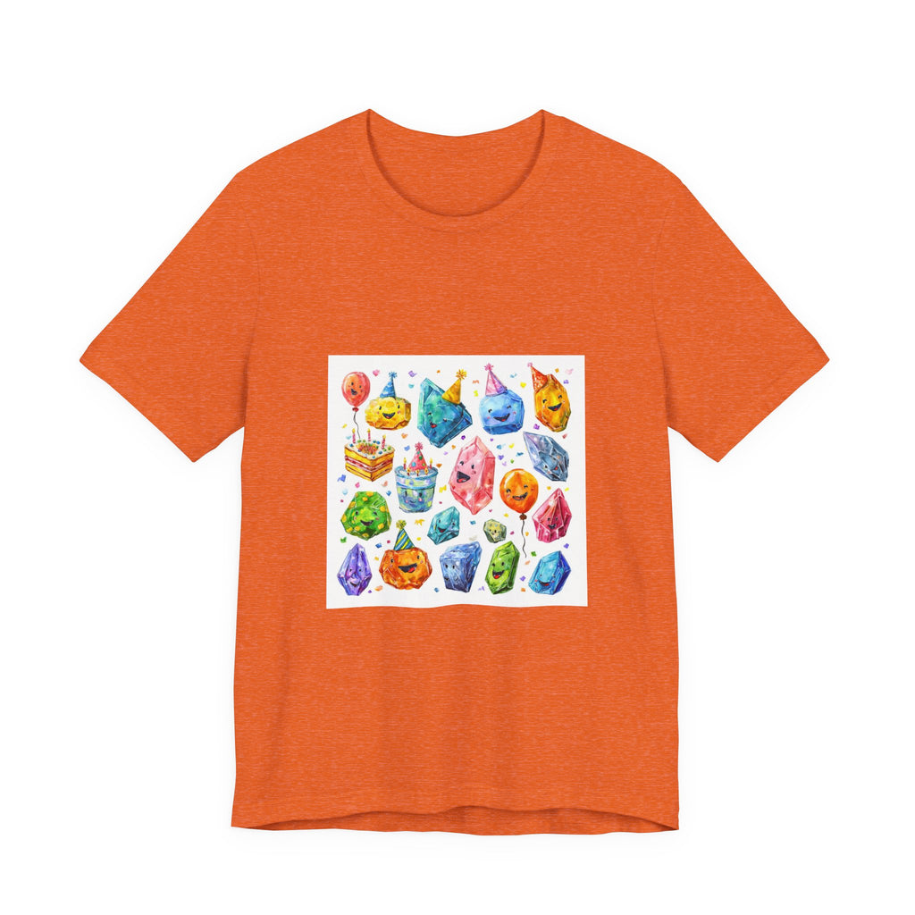 Crystal Birthday Party T-Shirt | Peach & Sunset