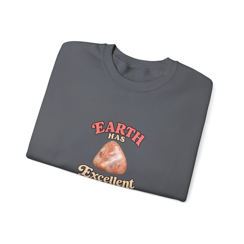 Earth Has Excellent Taste — Peach Moonstone Crewneck | Neutrals & Reds