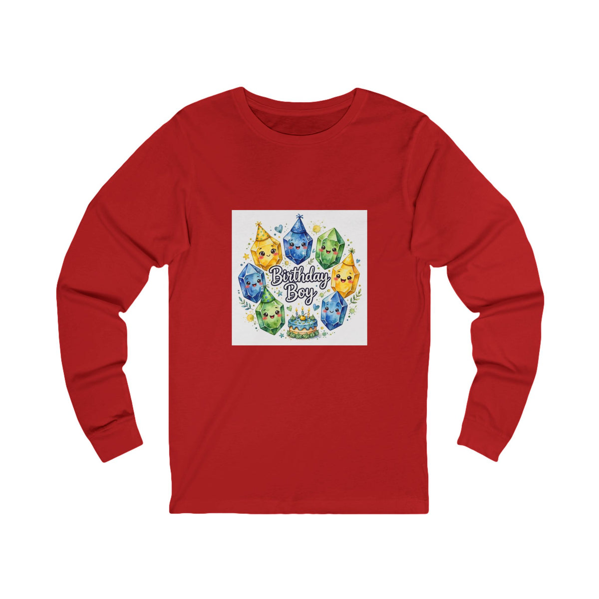 Birthday Boy Crystal Party Long Sleeve T-Shirt