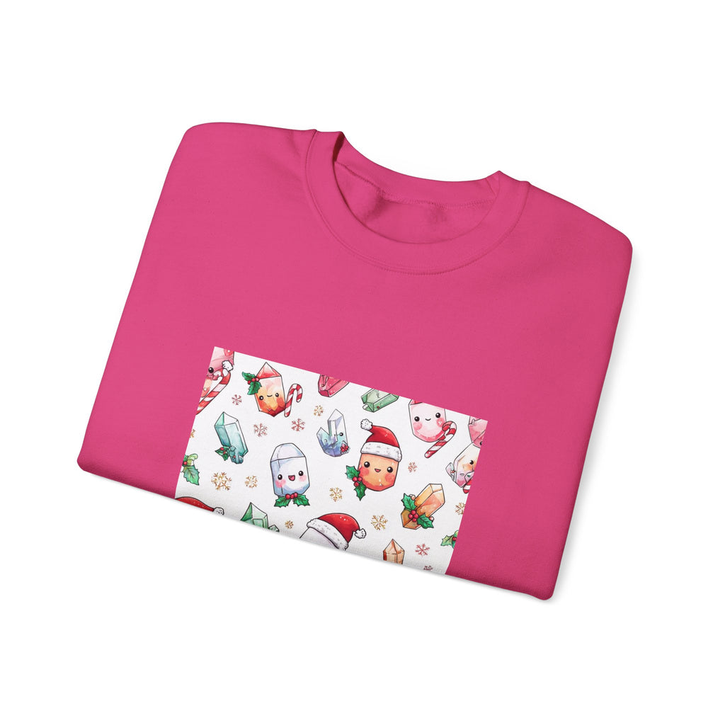 Pastel Christmas Crystal Friends Crewneck | Blues, Purples & Pinks