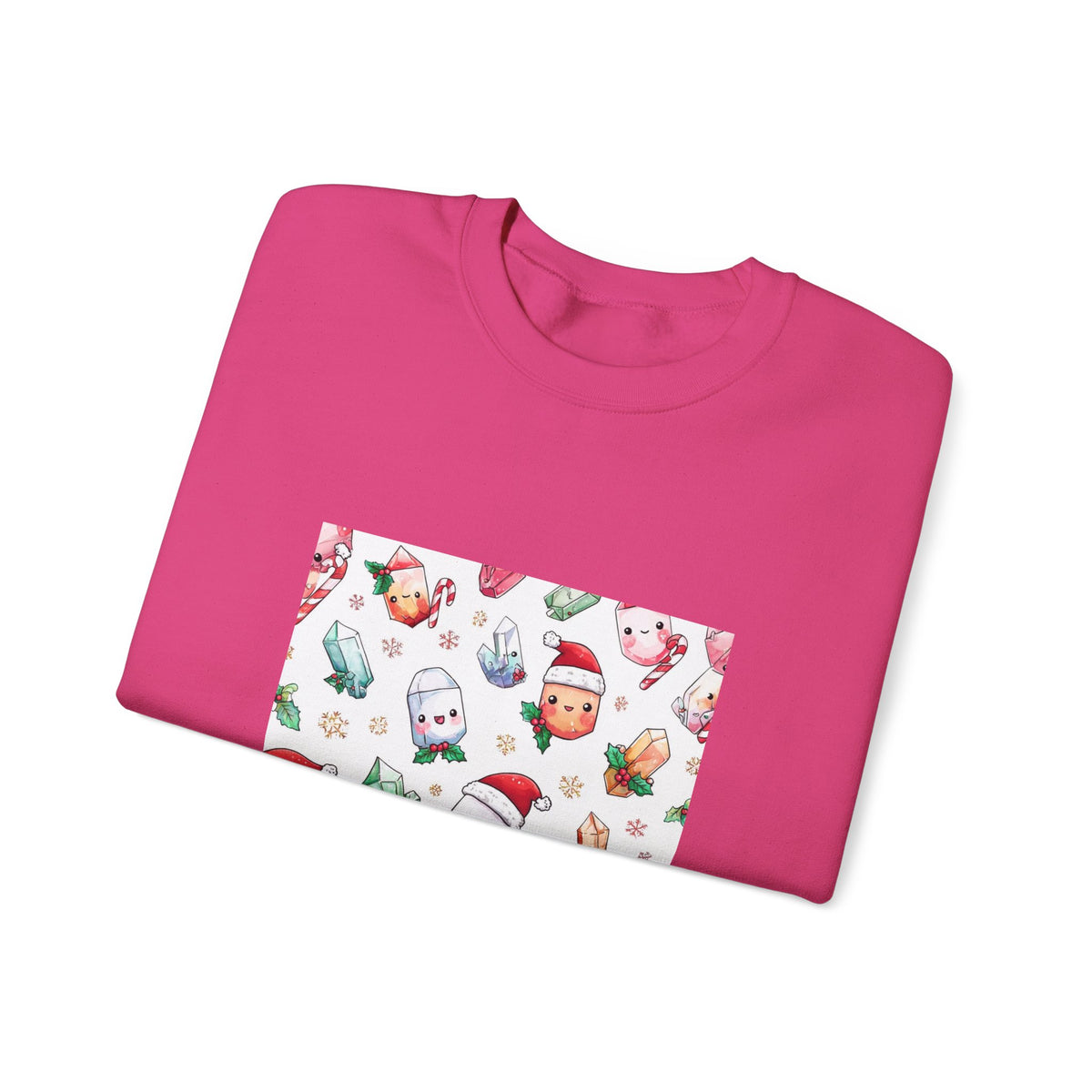 Pastel Christmas Crystal Friends Crewneck | Blues, Purples & Pinks