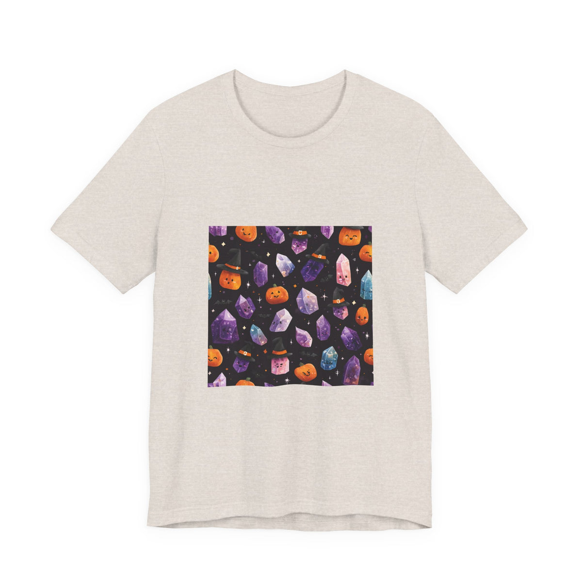 Halloween Crystal Party T-Shirt | Sandy Neutrals & Oranges