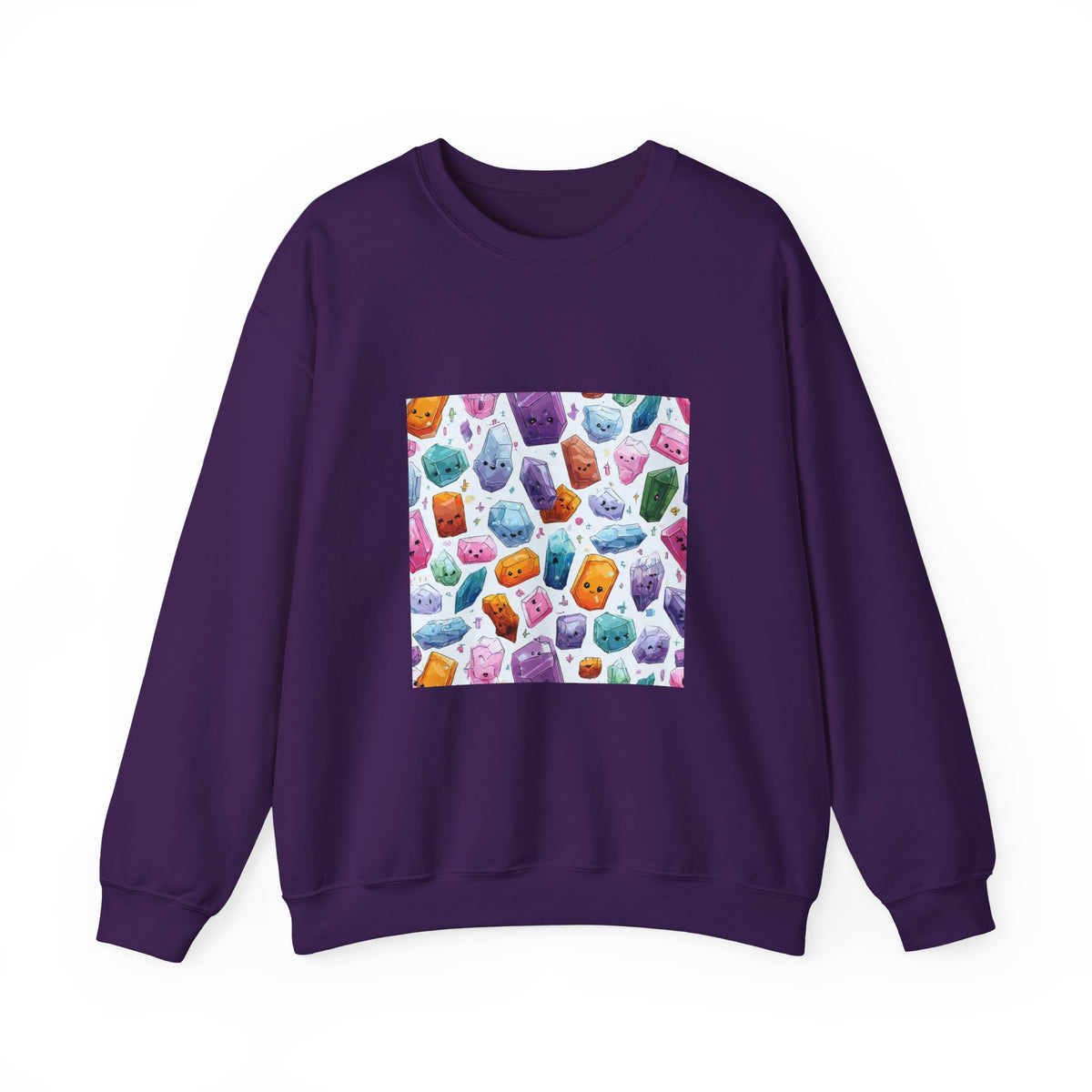Pastel Crystal Friends Crewneck | Blues, Purples & Pinks