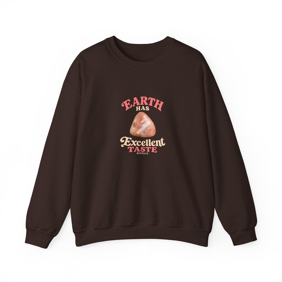 Earth Has Excellent Taste — Peach Moonstone Crewneck | Earth Tones & Brights