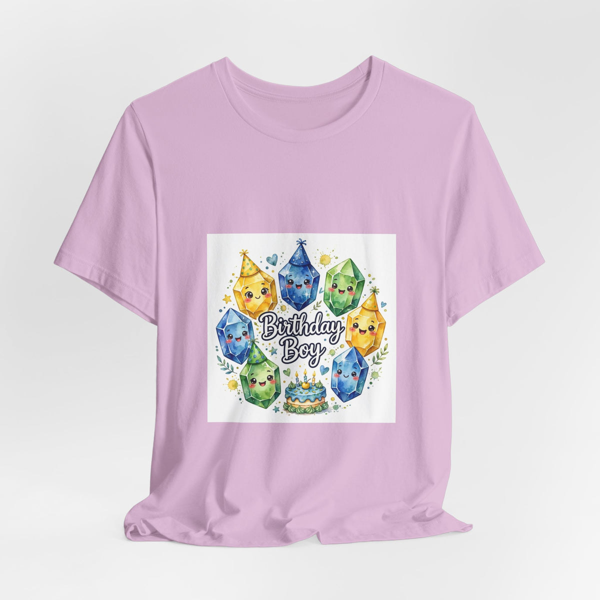 Birthday Boy Crystal Party T-Shirt | Royal, Navy & Purple