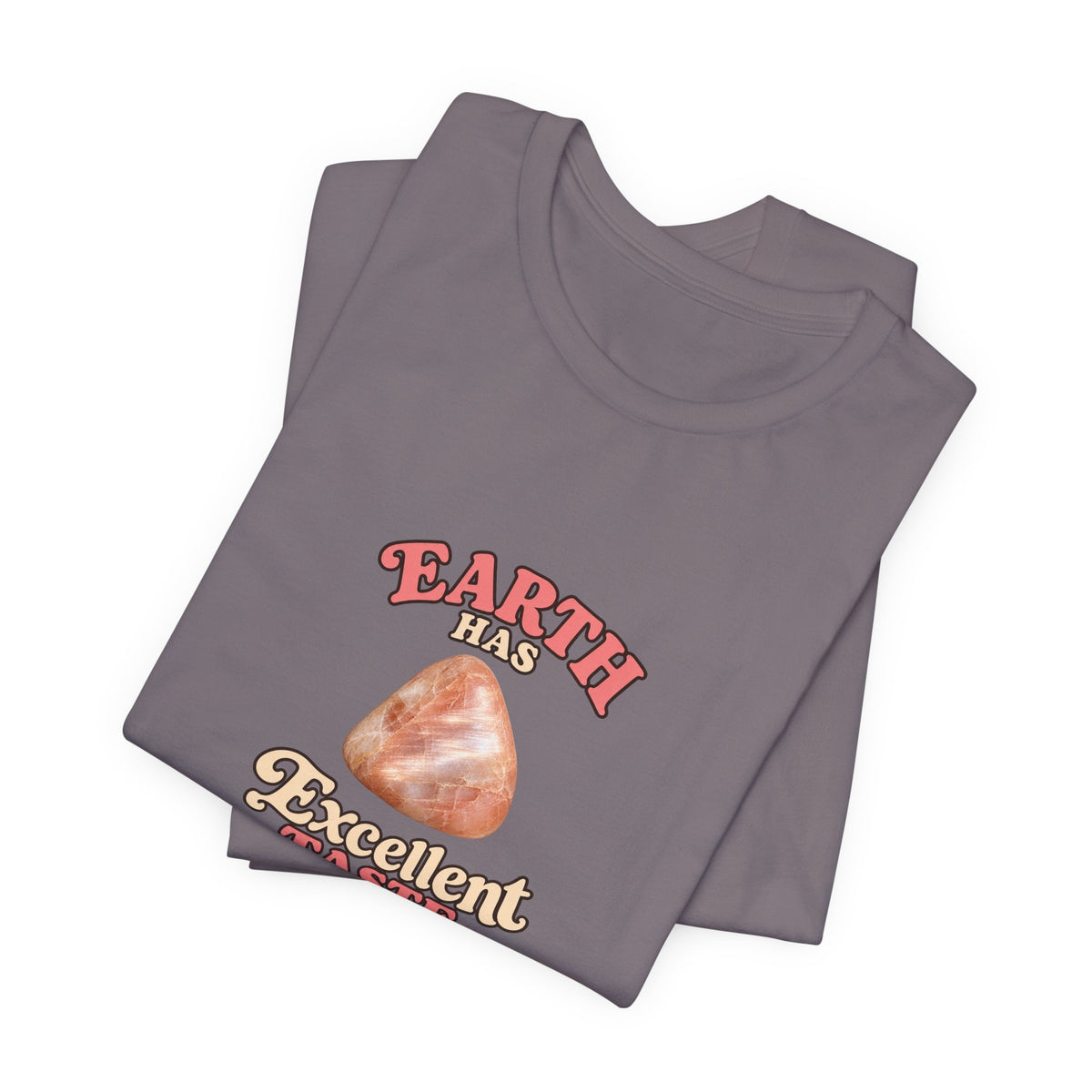 Earth Has Excellent Taste — Peach Moonstone Tee | Light Neutrals