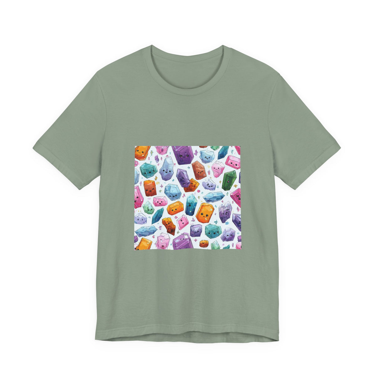 Pastel Crystal Friends T-Shirt | Golds, Mints & Teal