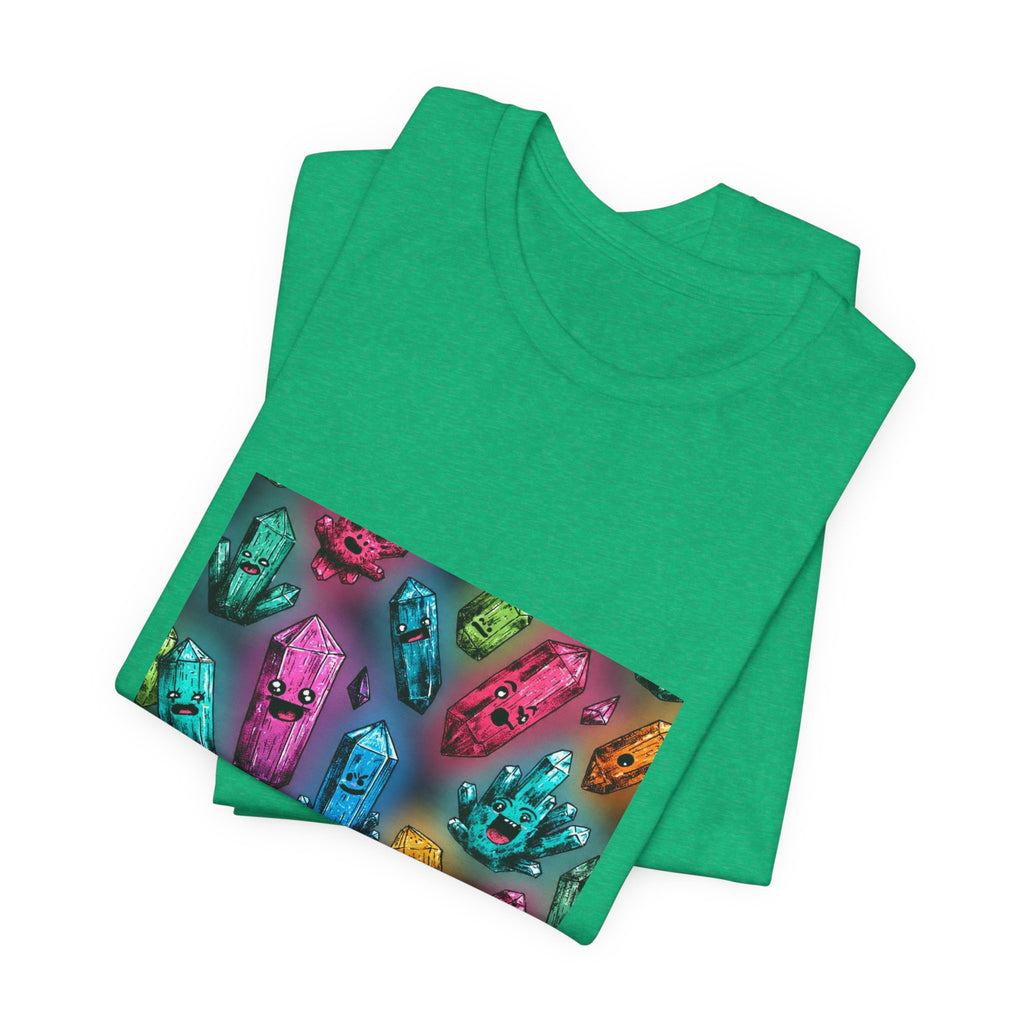 Colorful Crystal Characters T-Shirt | Greens