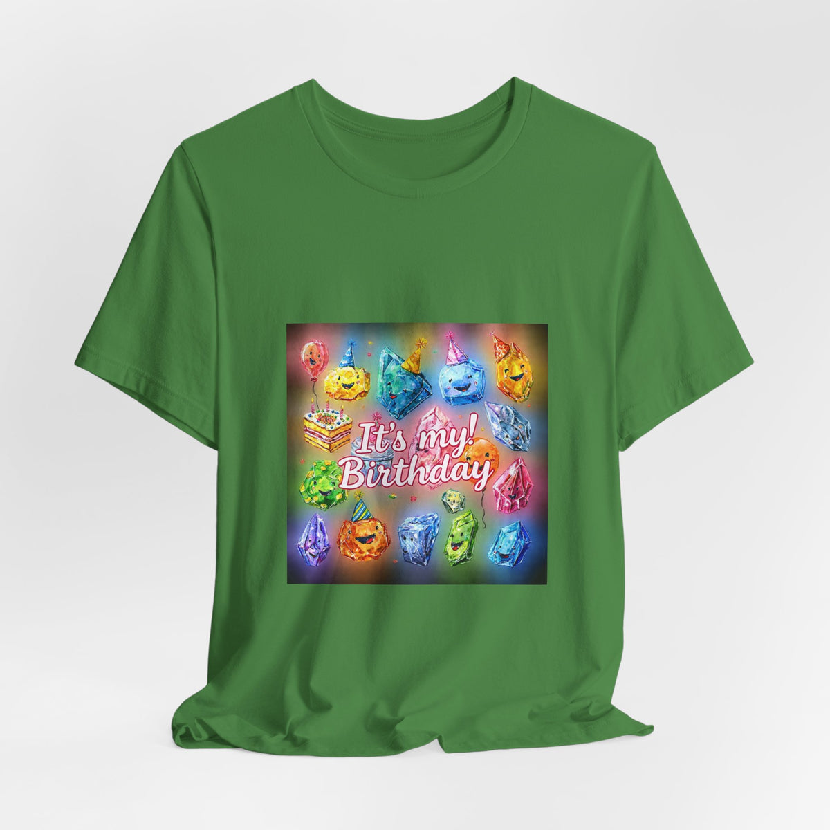 It's My Birthday Crystal Party T-Shirt | Greens