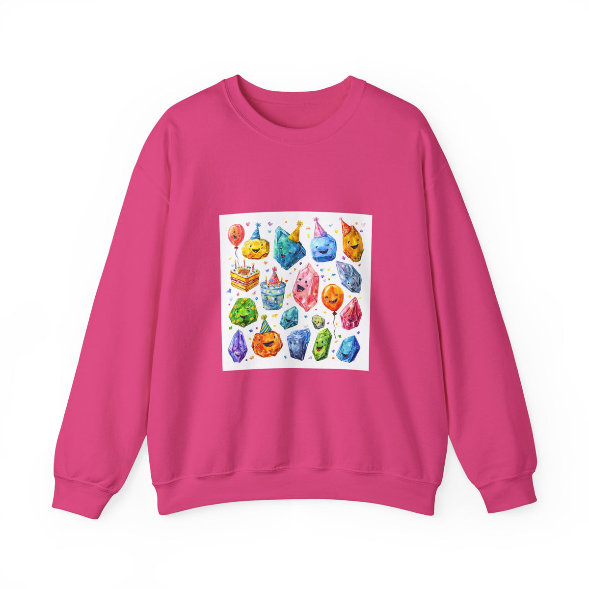 Crystal Birthday Party Crewneck | Blues, Purples & Pinks
