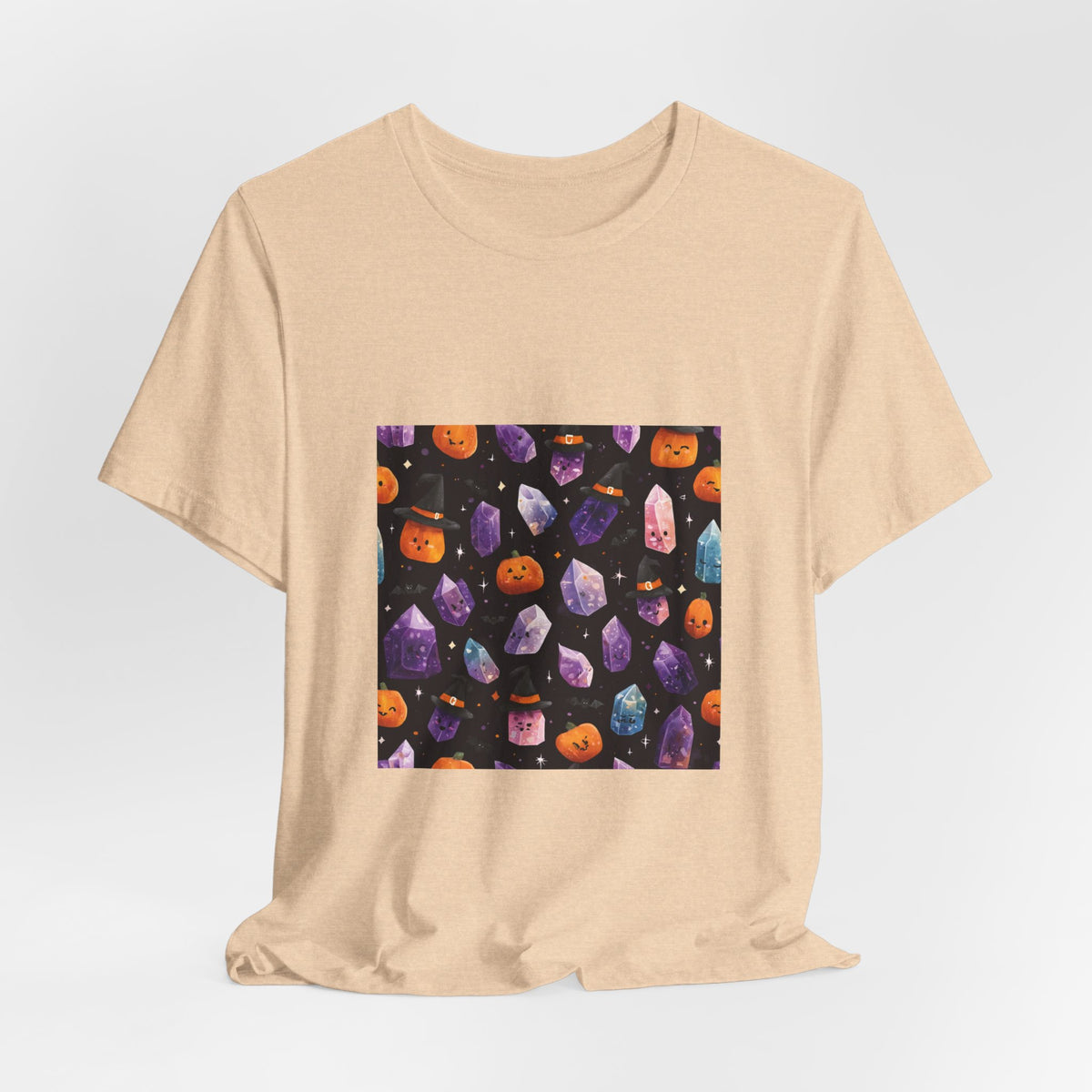 Halloween Crystal Party T-Shirt | Sandy Neutrals & Oranges