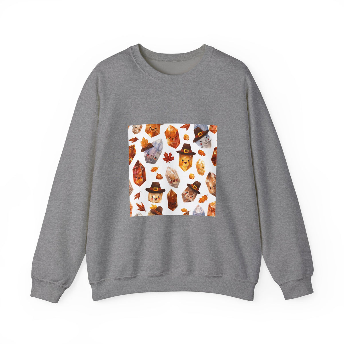 Thanksgiving Crystal Harvest Crewneck | Neutrals & Reds