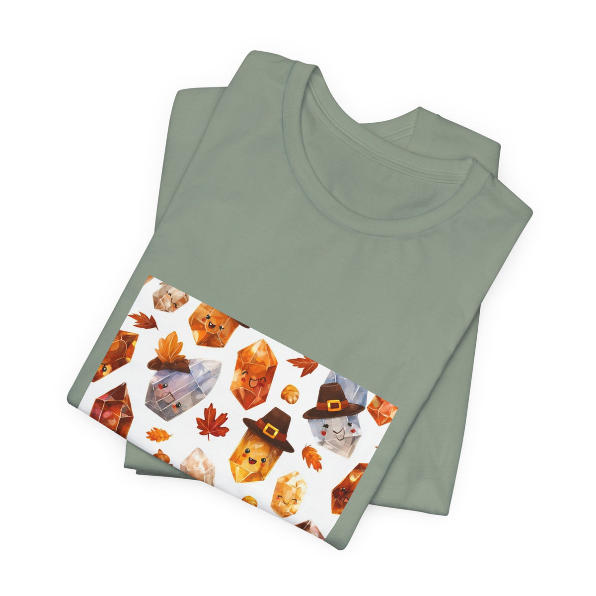 Thanksgiving Crystal Harvest T-Shirt | Golds, Mints & Teal
