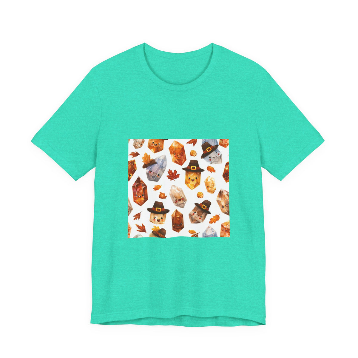 Thanksgiving Crystal Harvest T-Shirt | Soft Blues