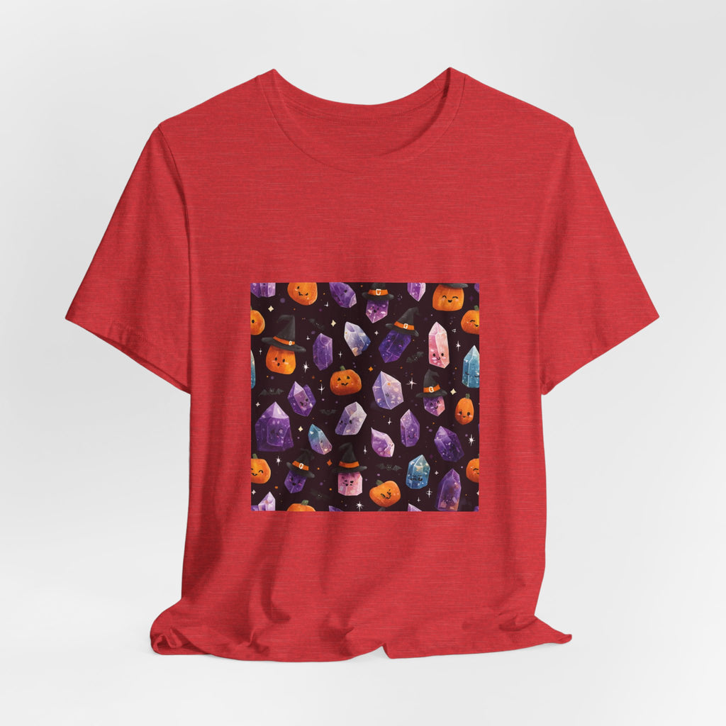 Halloween Crystal Party T-Shirt | Dark Neutrals & Reds