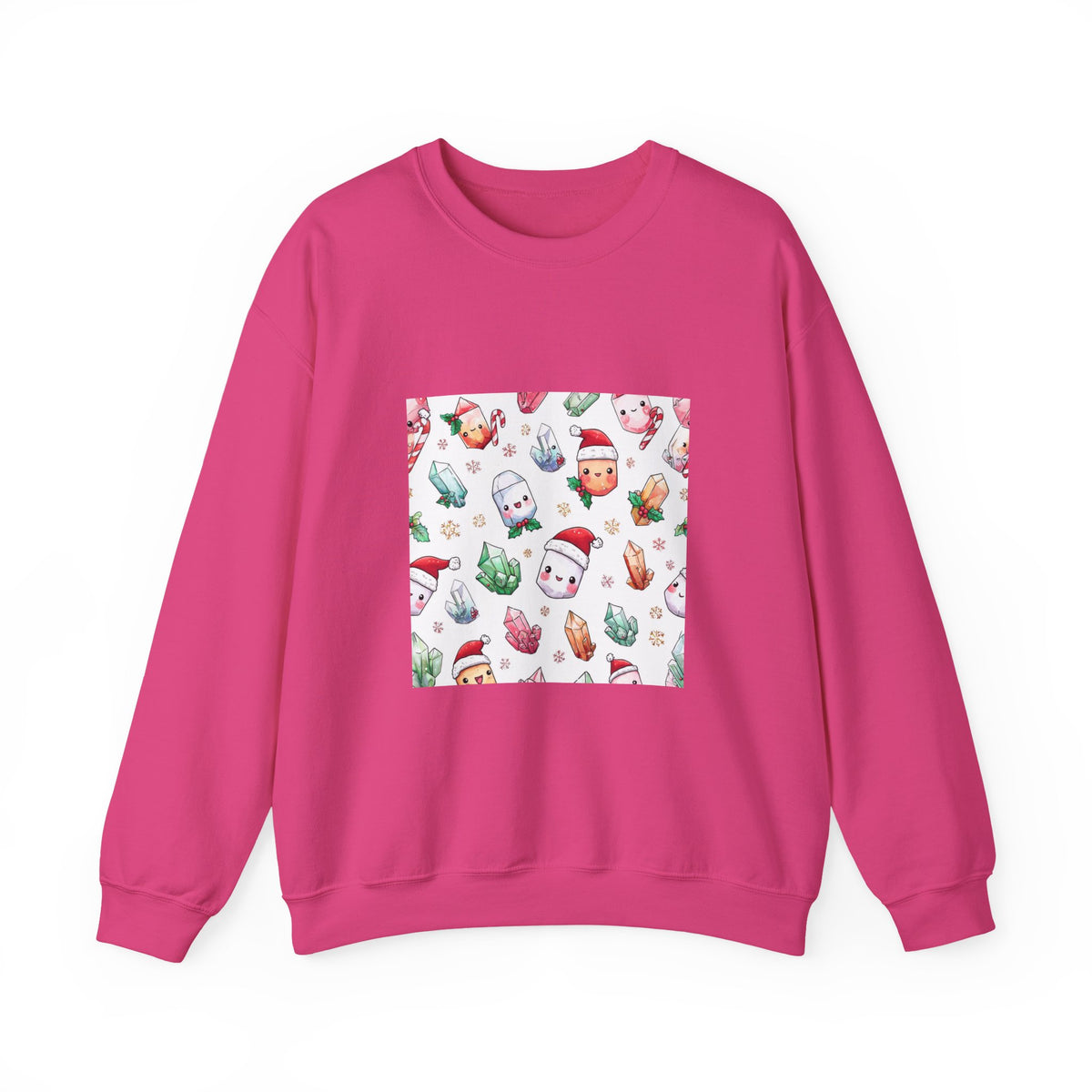 Pastel Christmas Crystal Friends Crewneck | Blues, Purples & Pinks
