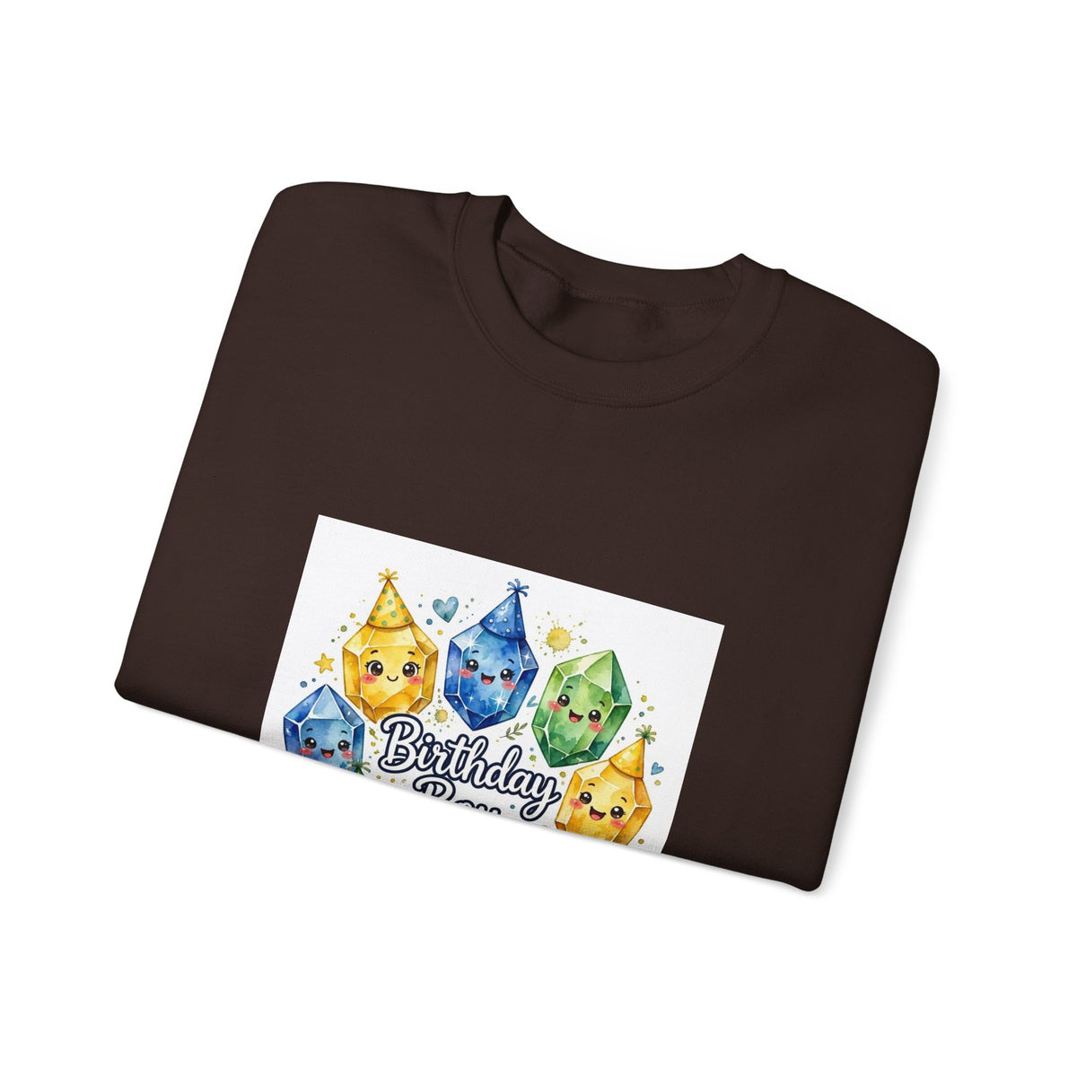 Birthday Boy Crystal Party Crewneck | Earth Tones & Brights