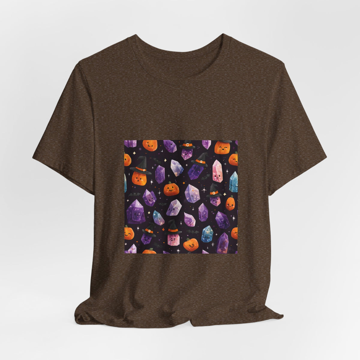 Halloween Crystal Party T-Shirt | Earthy Reds & Browns