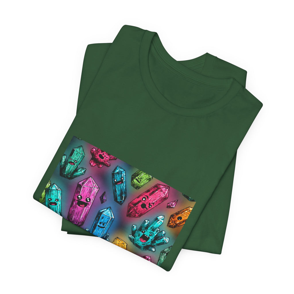 Colorful Crystal Characters T-Shirt | Forest & Ocean