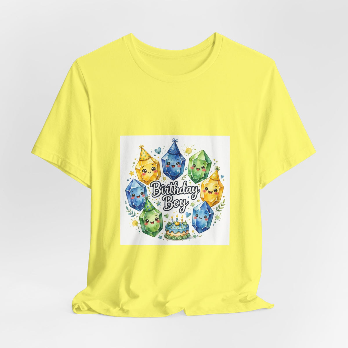 Birthday Boy Crystal Party T-Shirt | Golds, Mints & Teal