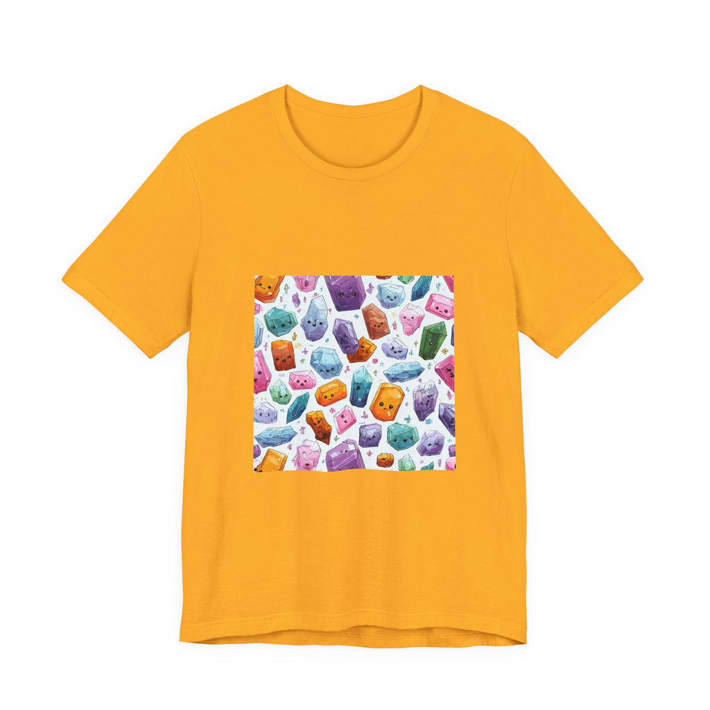 Pastel Crystal Friends T-Shirt | Golds, Mints & Teal