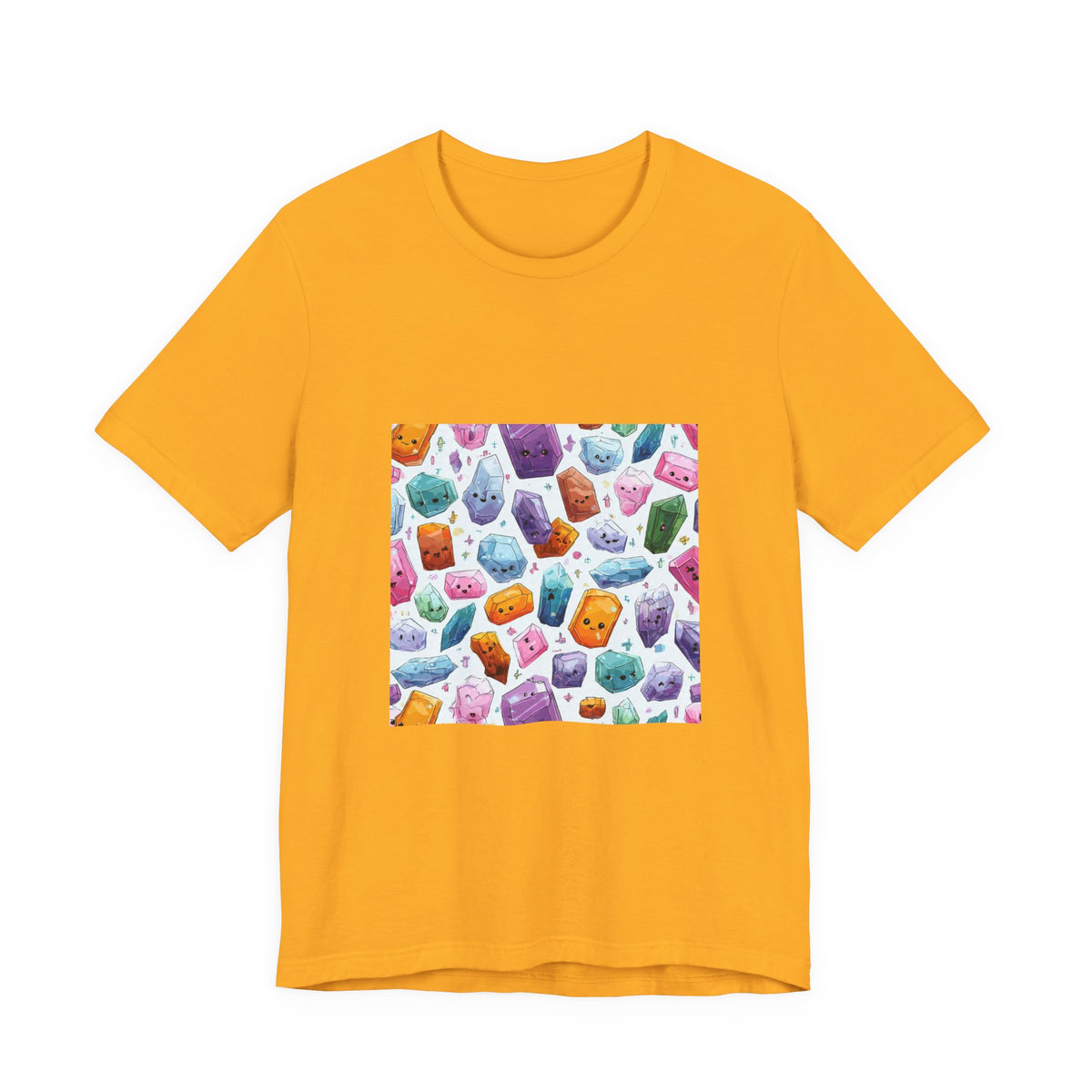 Pastel Crystal Friends T-Shirt | Golds, Mints & Teal