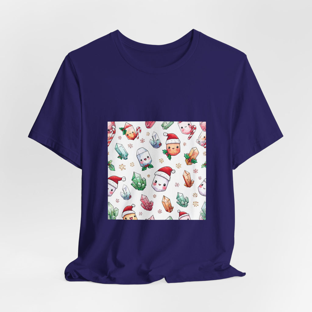 Pastel Christmas Crystal Friends T-Shirt | Royal, Navy & Purple