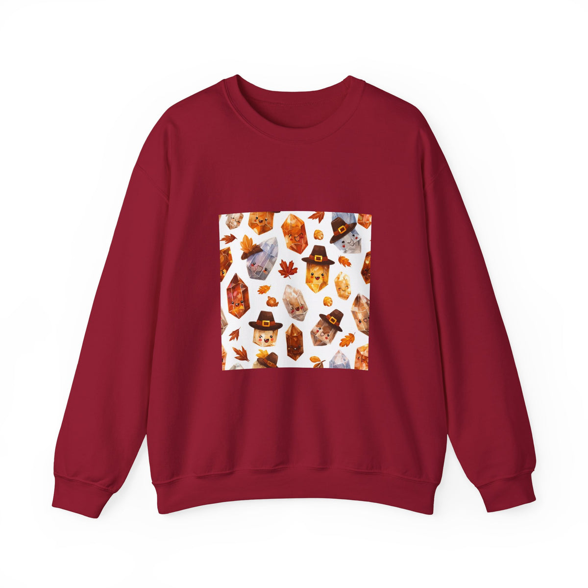Thanksgiving Crystal Harvest Crewneck | Earth Tones & Brights