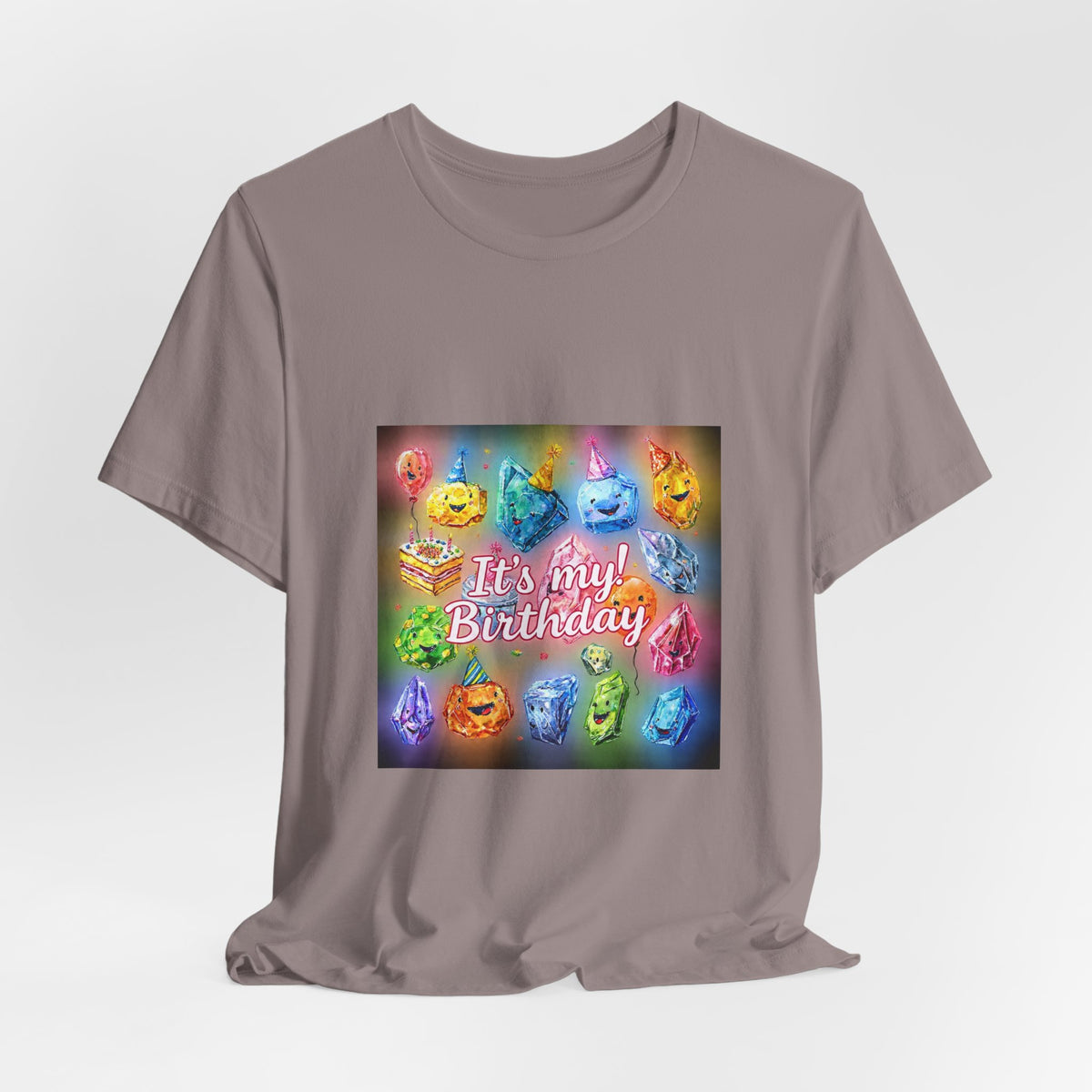 It's My Birthday Crystal Party T-Shirt | Sandy Neutrals & Oranges