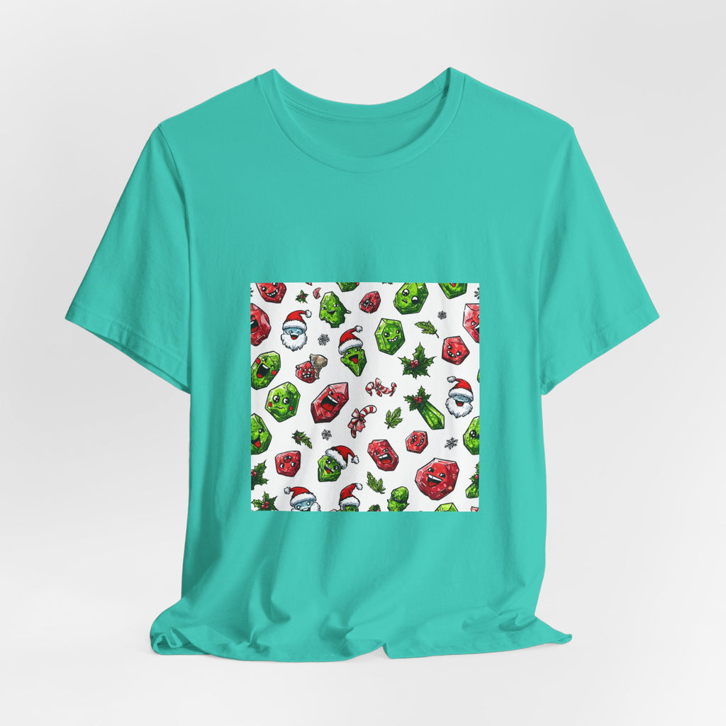 Christmas Crystal Cheer T-Shirt | Golds, Mints & Teal