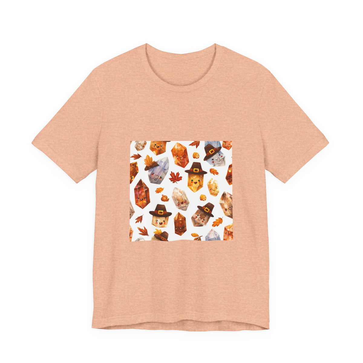 Thanksgiving Crystal Harvest T-Shirt | Peach & Sunset