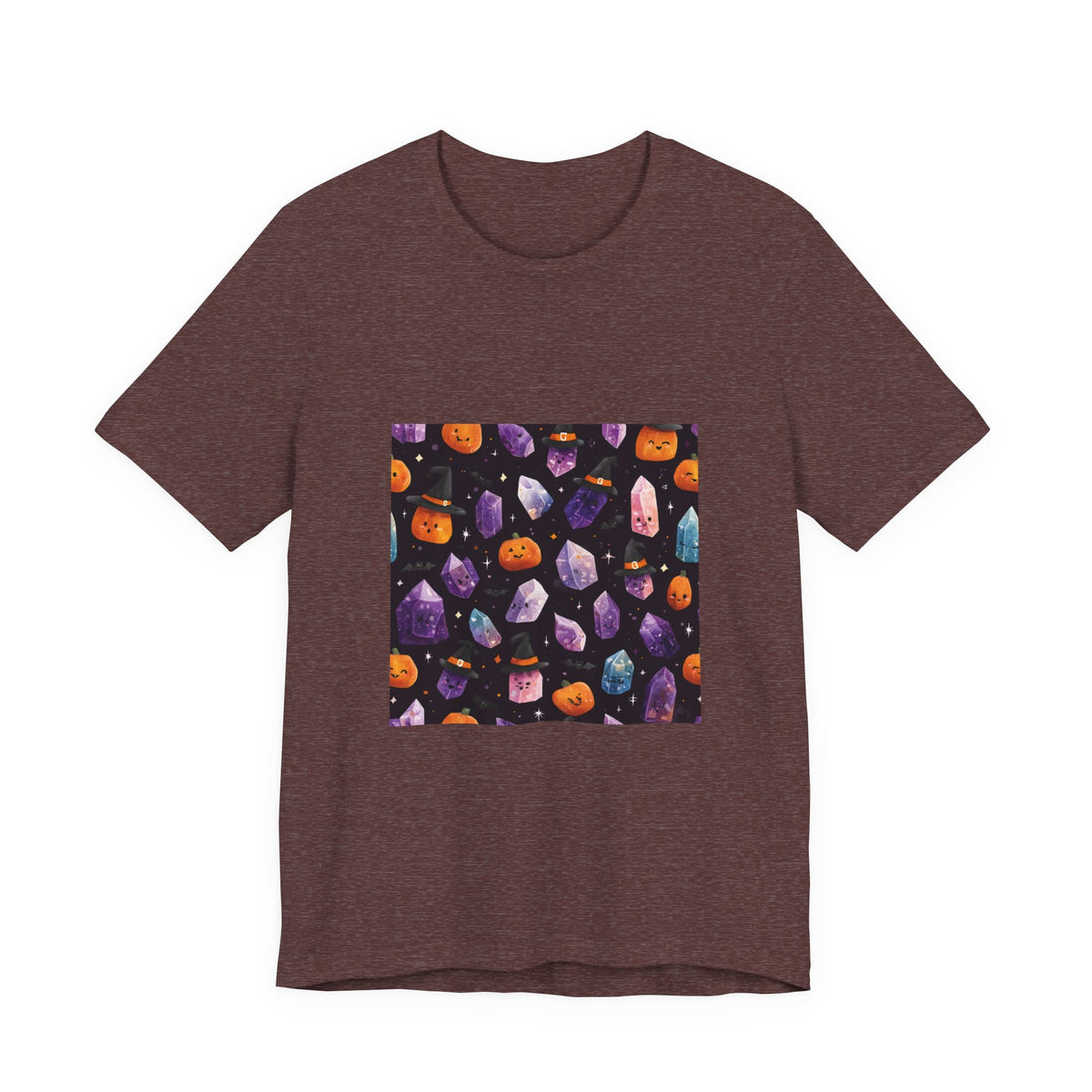 Halloween Crystal Party T-Shirt | Earthy Reds & Browns