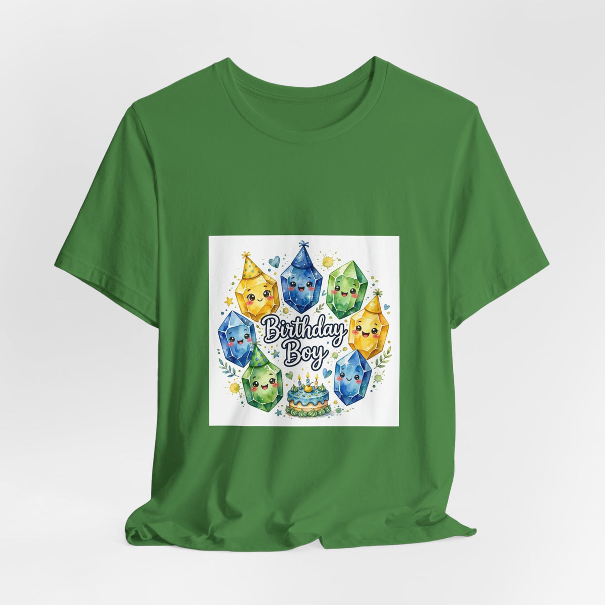 Birthday Boy Crystal Party T-Shirt | Greens