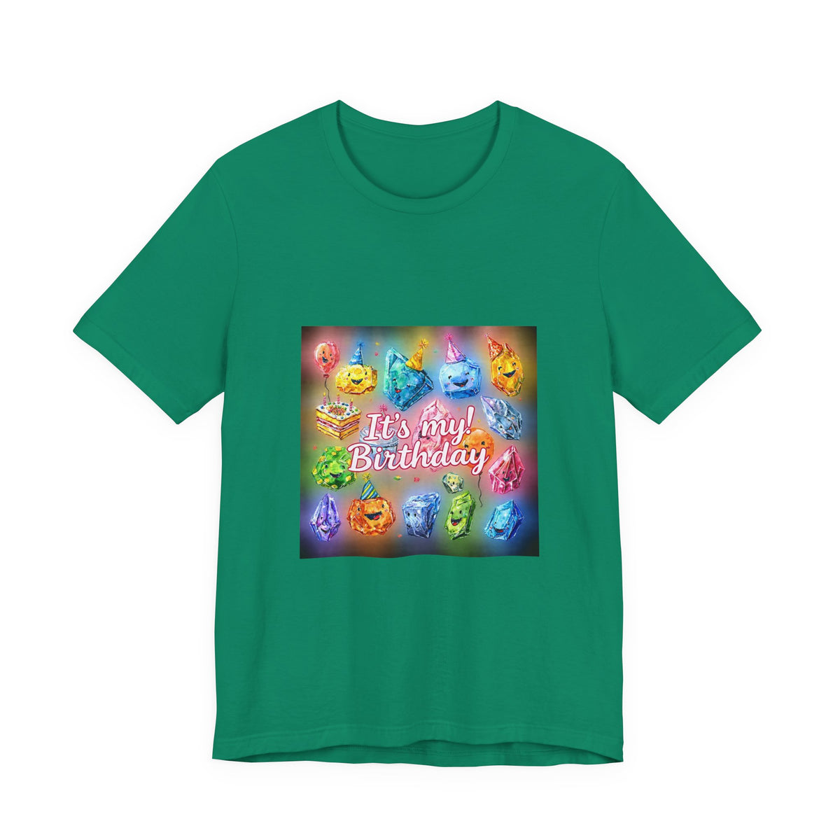 It's My Birthday Crystal Party T-Shirt | Greens