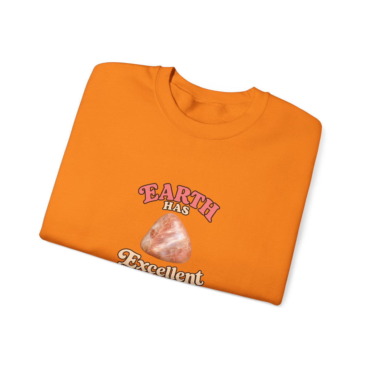 Earth Has Excellent Taste — Peach Moonstone Crewneck | Earth Tones & Brights