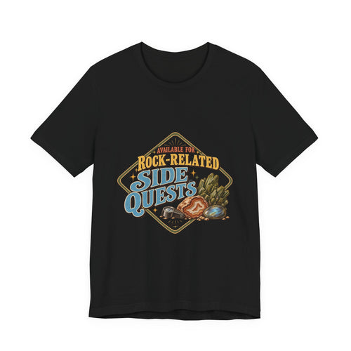 Available for Rock-Related Side Quests T-Shirt by Royelle — product mockup 2