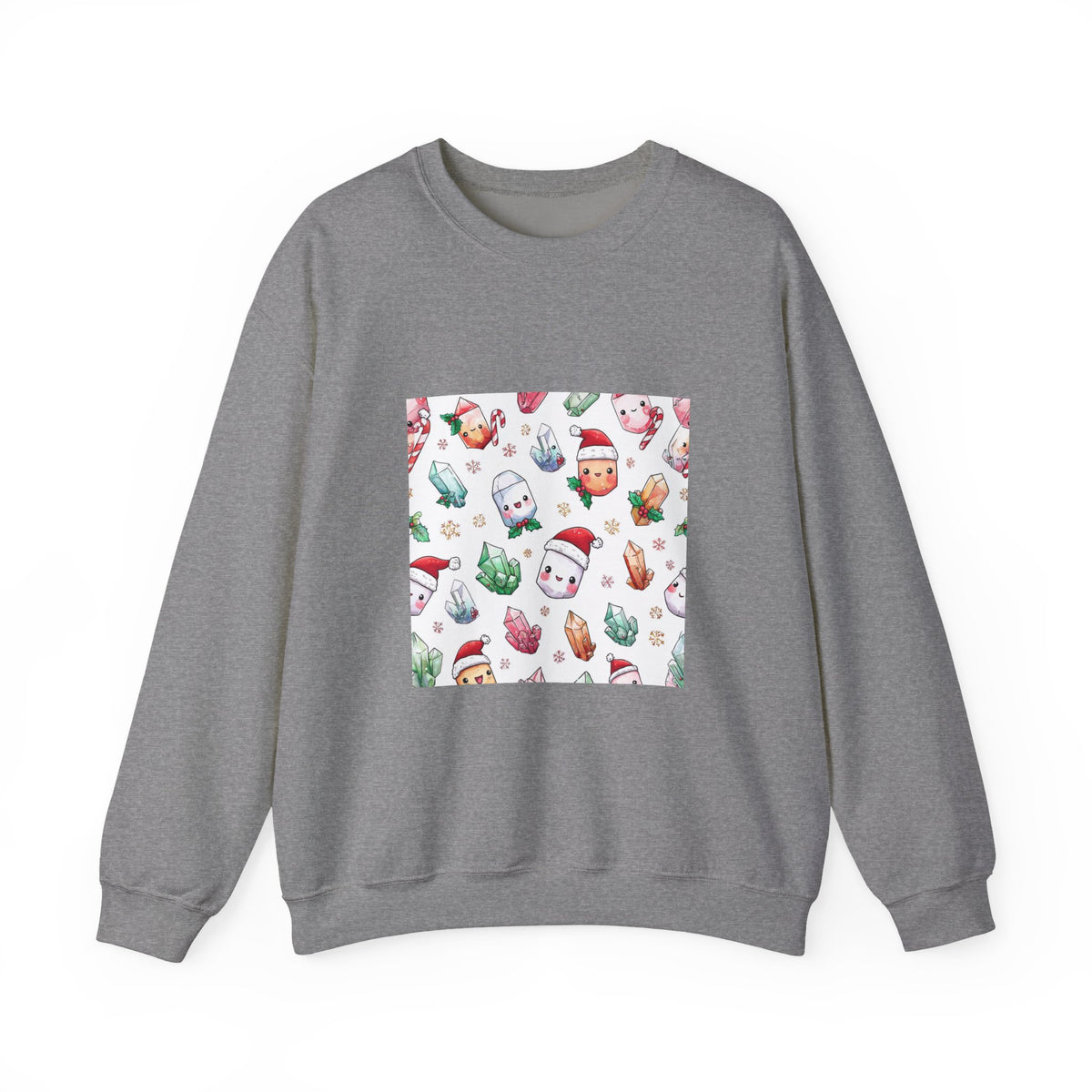 Pastel Christmas Crystal Friends Crewneck | Neutrals & Reds