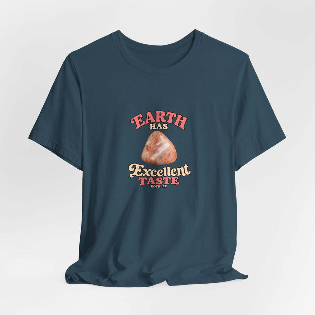 Earth Has Excellent Taste — Peach Moonstone Tee | Forest & Ocean