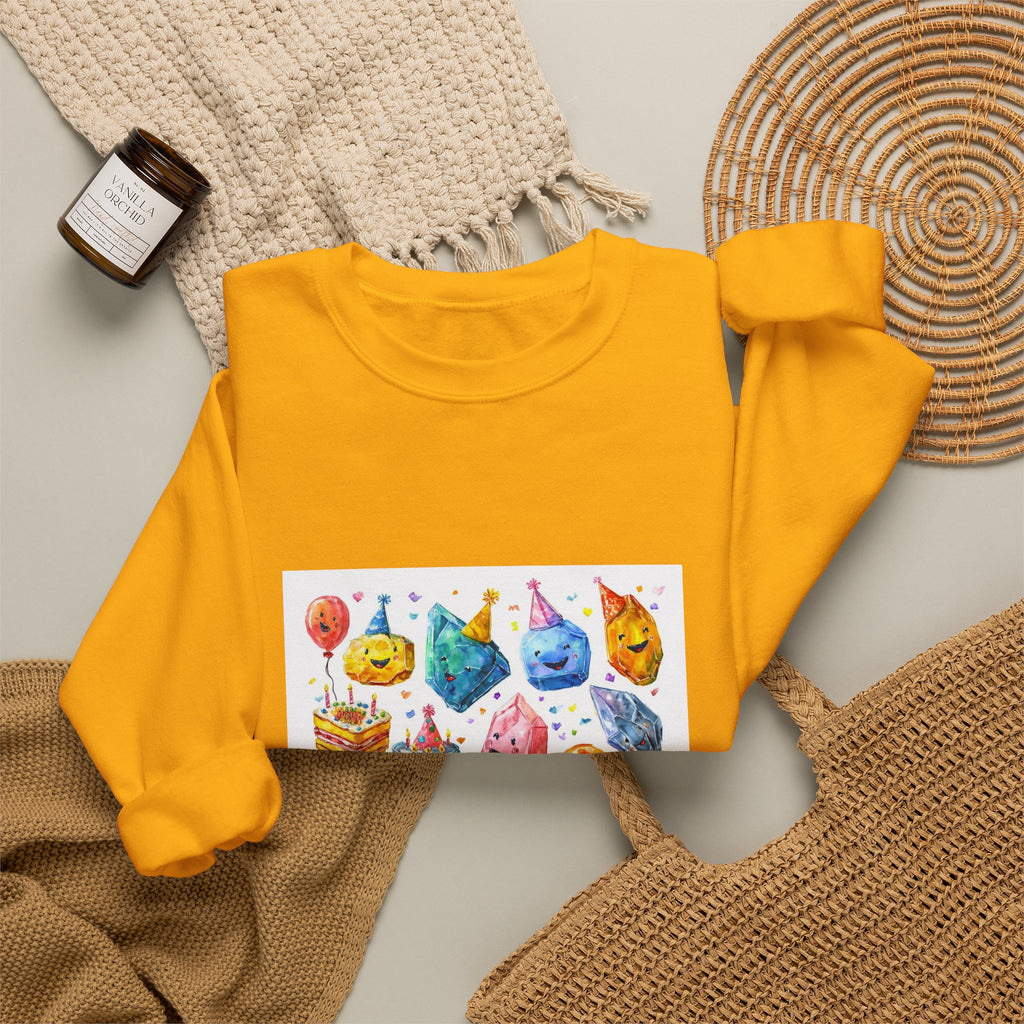 Crystal Birthday Party Crewneck | Earth Tones & Brights