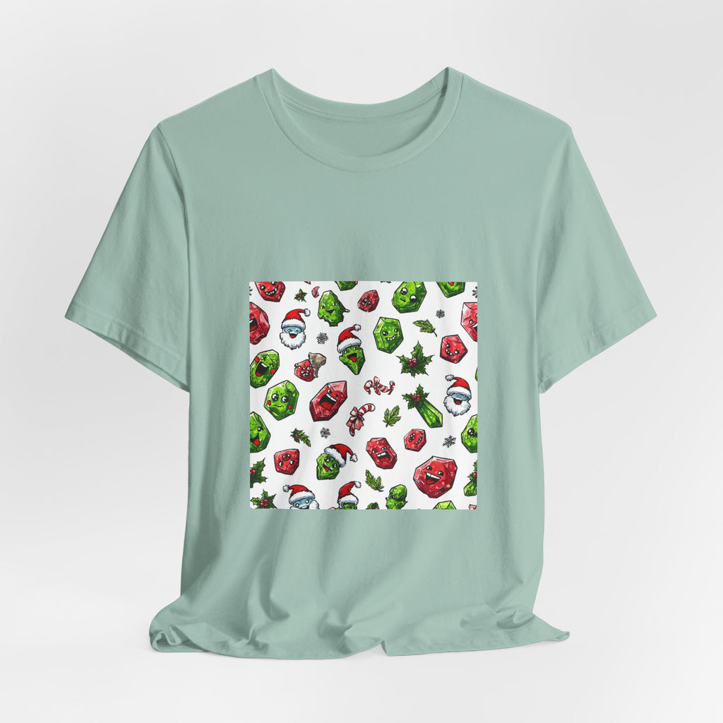 Christmas Crystal Cheer T-Shirt | Soft Blues