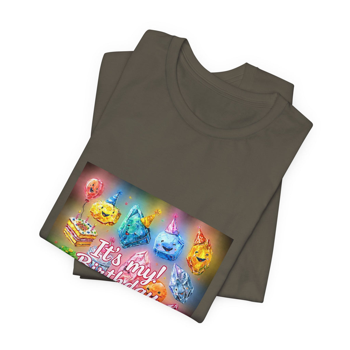 It's My Birthday Crystal Party T-Shirt | Greens