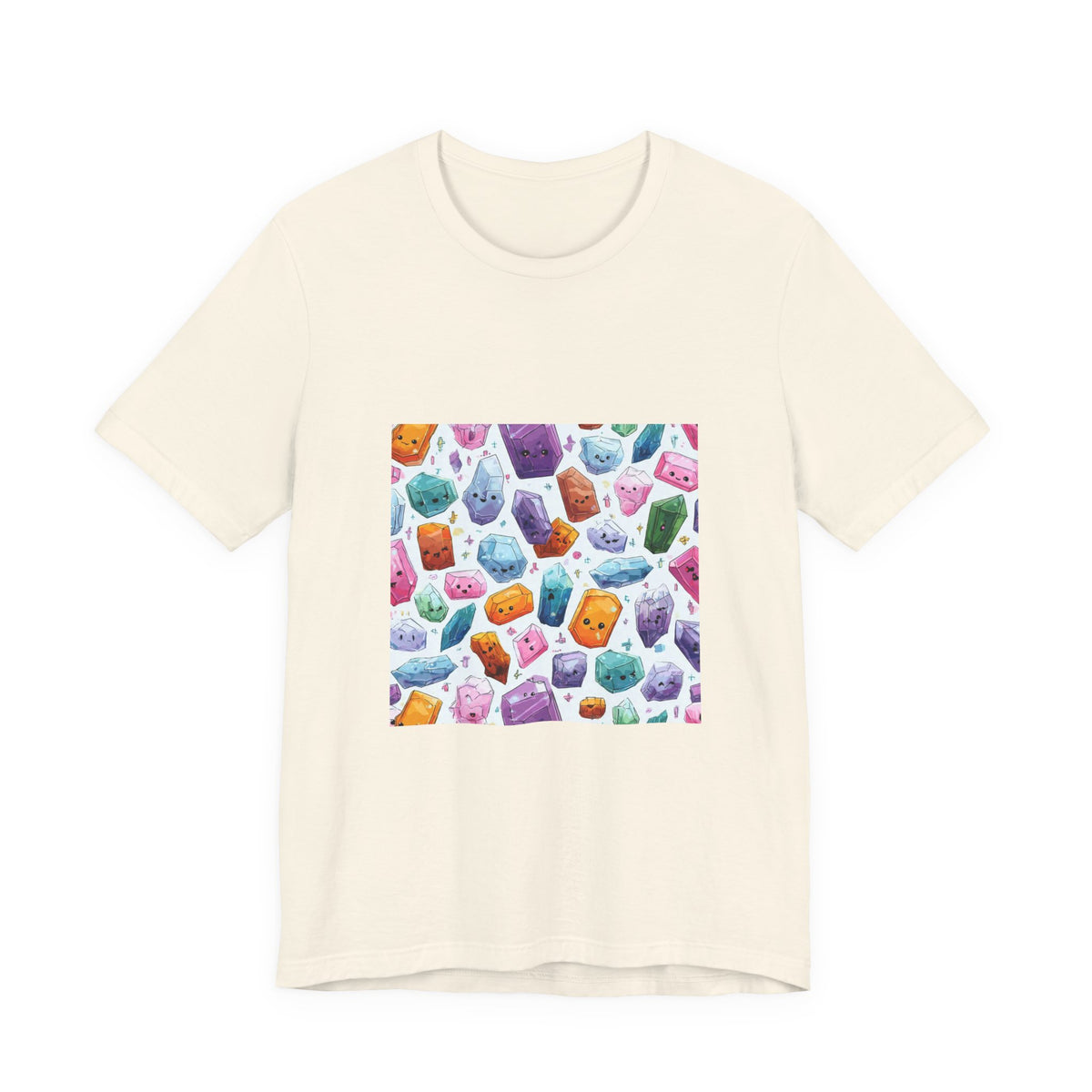 Pastel Crystal Friends T-Shirt | Sandy Neutrals & Oranges
