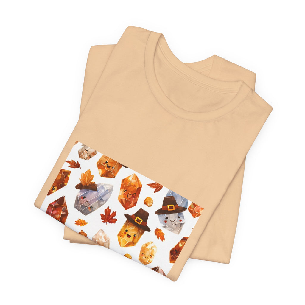 Thanksgiving Crystal Harvest T-Shirt | Sandy Neutrals & Oranges