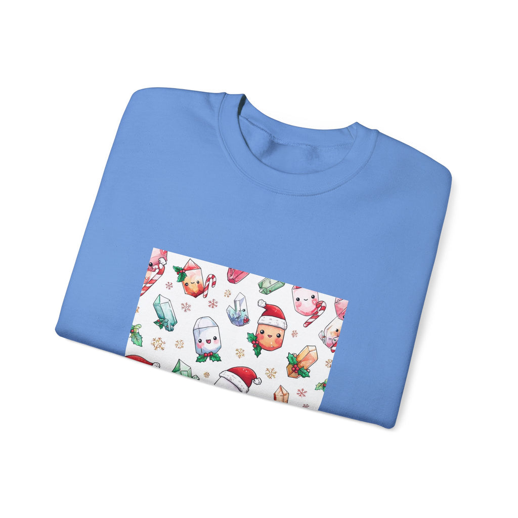 Pastel Christmas Crystal Friends Crewneck | Blues, Purples & Pinks