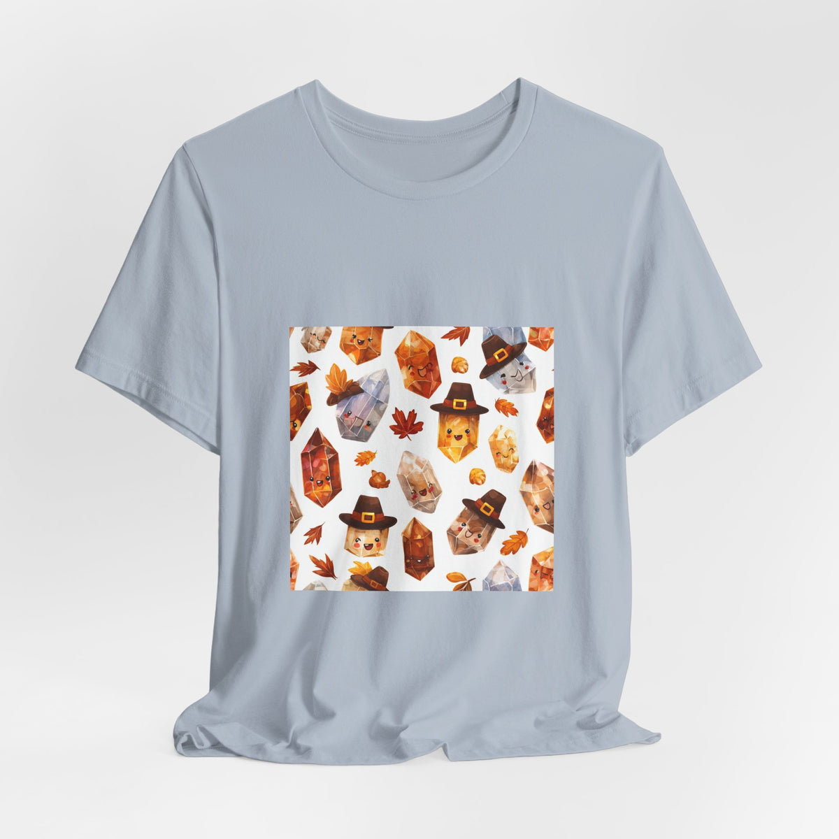 Thanksgiving Crystal Harvest T-Shirt | Soft Blues