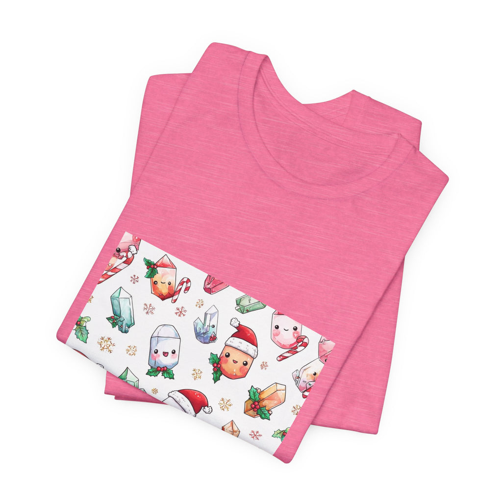 Pastel Christmas Crystal Friends T-Shirt | Pinks & Orchid